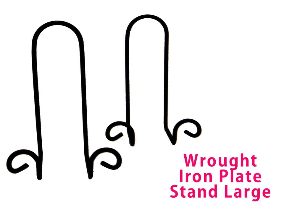 Bulk 24 Black Metal Plate(frame Stand) Large 27cm