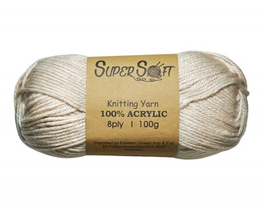 Bulk 12 #11 Beige Super Soft Knitting Yarn 100% Acrylic