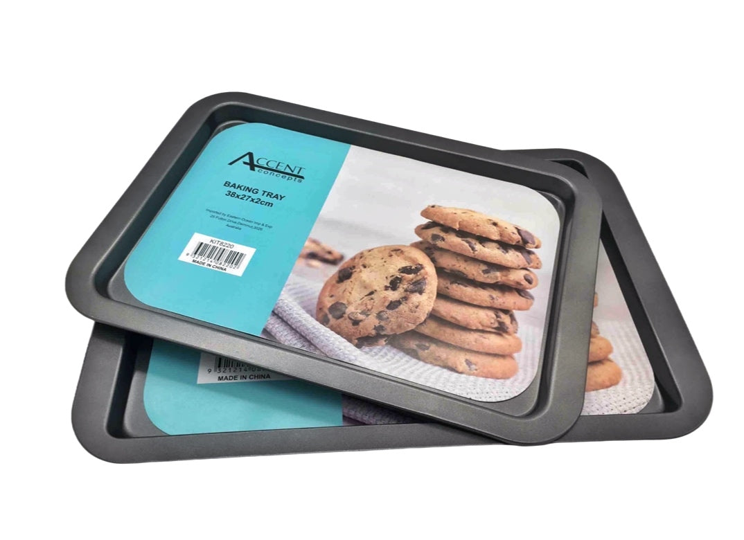 Bulk 12 Baking Tray Small 38x27x2cm