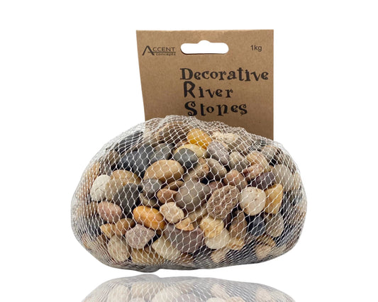 Bulk 15 River Stone Pebbles 1 Kg Polished