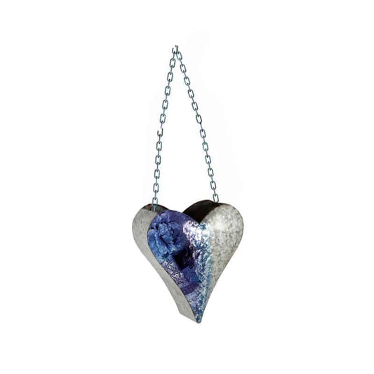 Natures Art' W Blue Heart Hanging Planter 24cm - Image 2