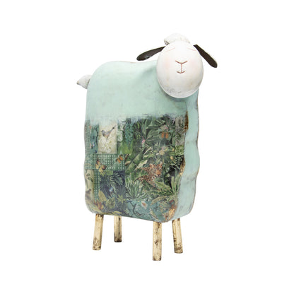 Natures Art Dreamy Metal Sheep Statue 33cm - Image 2