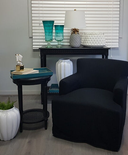 Nantucket Armchair Black with Slipcover