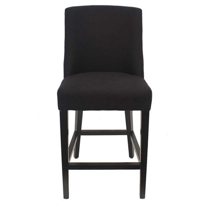 Ophelia Tall Barstool Black with Chrome Ring