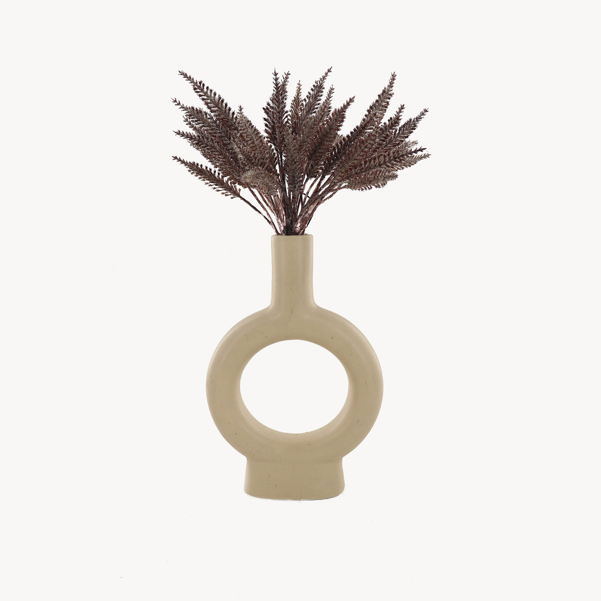 Cercle Artificial Mauve Barley in Ceramic Vase 35cm - Image 2
