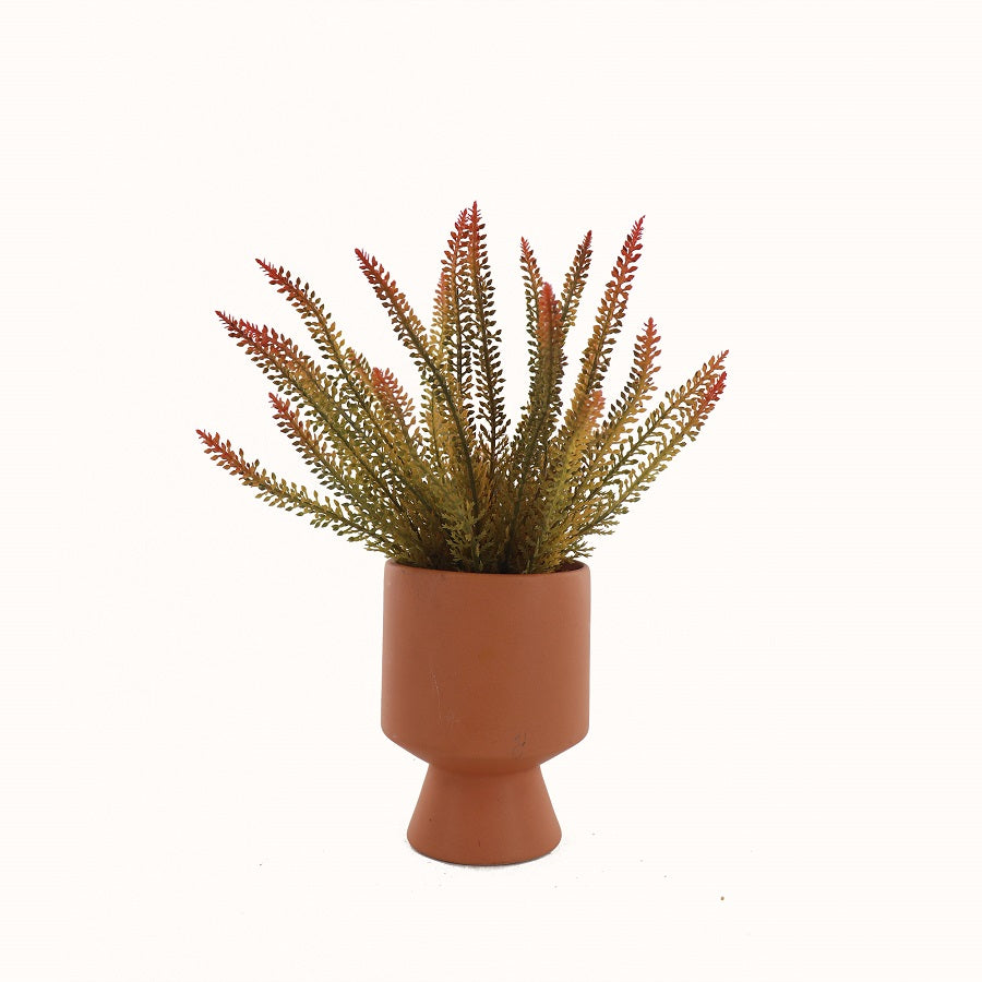 Jai Artifical Fern in Ceramic Vase 32cm - Image 2