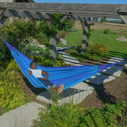 Vivere Latin Double Cotton Hammock - Laguna