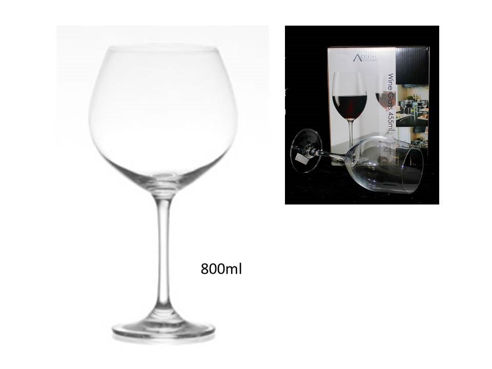 bulk 6 Red Wine Glass 800ml