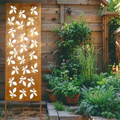 Rust Garden Screen Stake 150cm
