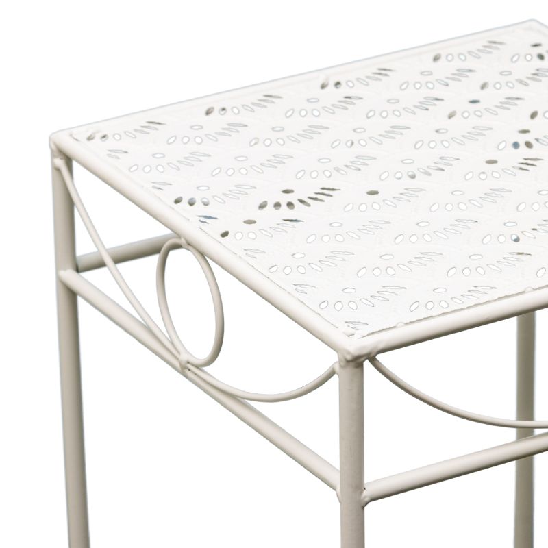 Set 3 Nested Riviera Square Tables / Potplant Stands 70cm, 60cm, 50cm - Image 2