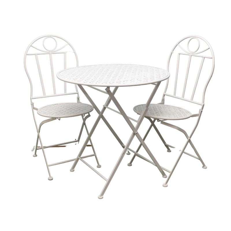 Riviera Round Table + 2 Chairs Set 94cm - Image 3