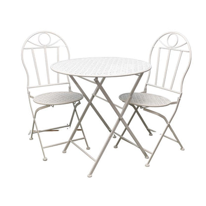Riviera Round Table + 2 Chairs Set 94cm - Image 3