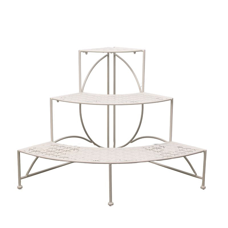Riviera 3 Tier Round Fronted Corner Potplant Stand 60cm - Image 3