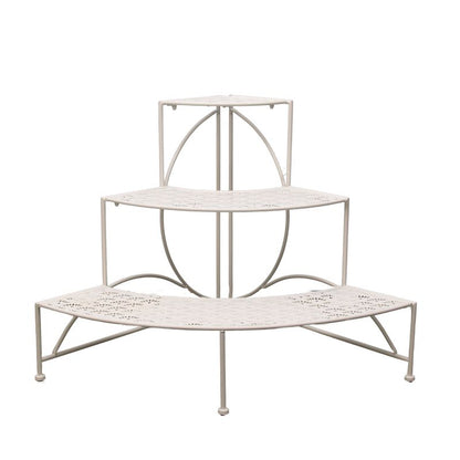 Riviera 3 Tier Round Fronted Corner Potplant Stand 60cm - Image 3