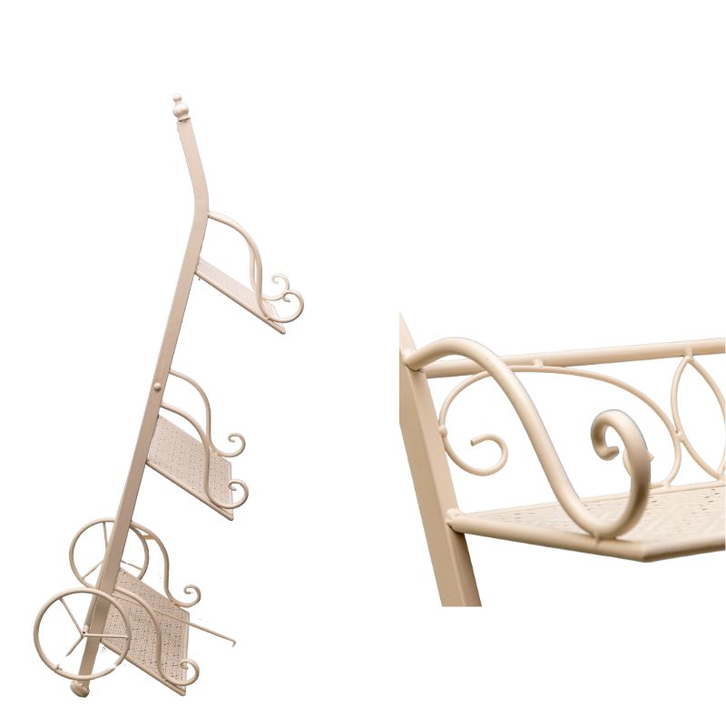 Bordeaux 3 Tier Cart Trolley Plant Stand 78cm - Image 4