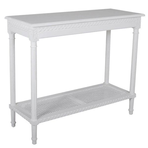 Polo Console Table White 110cm
