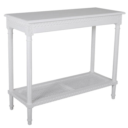 Polo Console Table White 110cm