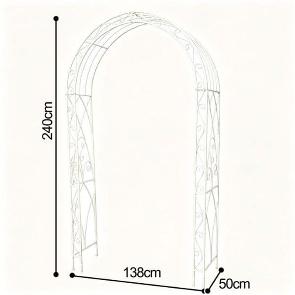 White Metal Garden Arch