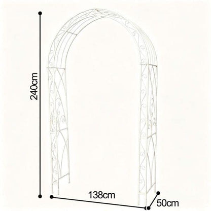 White Metal Garden Arch