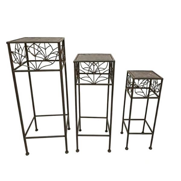 Florence Nested Metal Pot Stands Set of 3