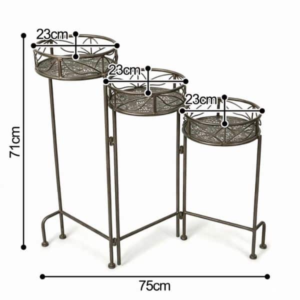 Florence 3 Tier Metal Pot Stand