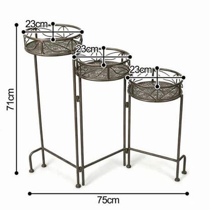 Florence 3 Tier Metal Pot Stand