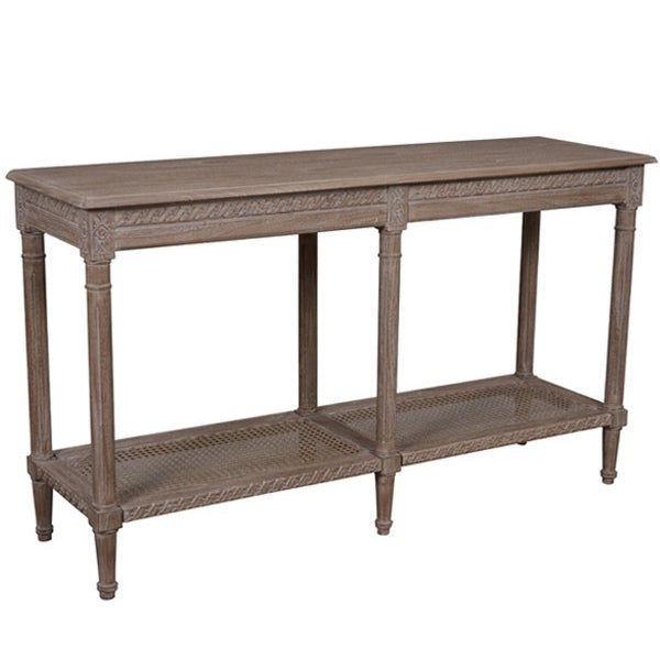 Polo Long Classic Console with Shelf Oak Wash 140cm