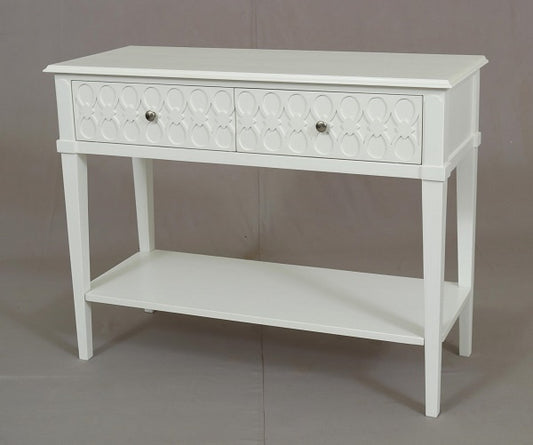 Kioloa Console Table w 2 Drawers 100cm - Image 2