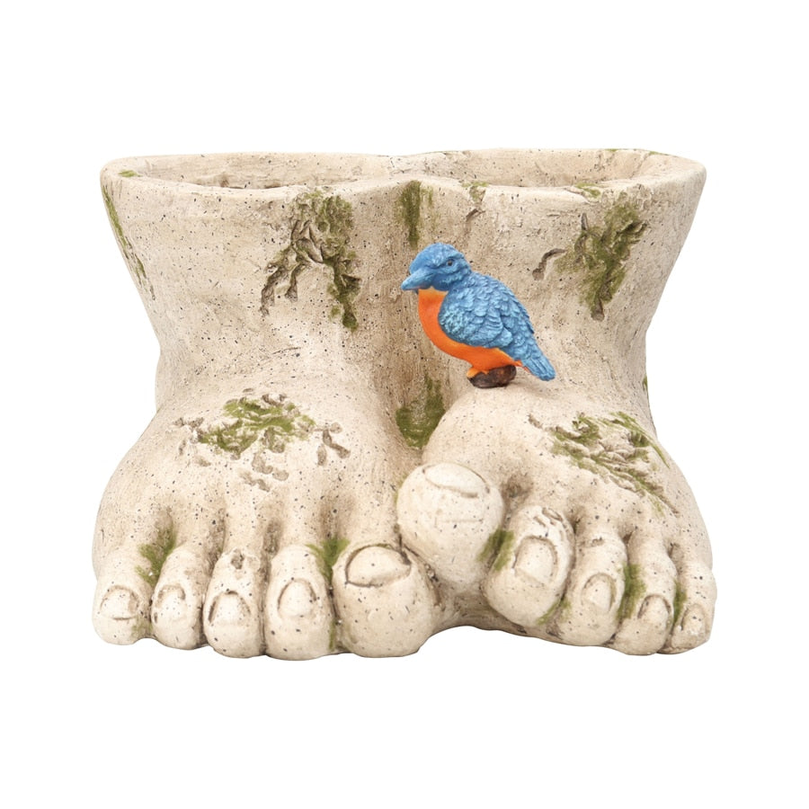 Arty Gardener's Feet Planter 33x20cm - Image 3