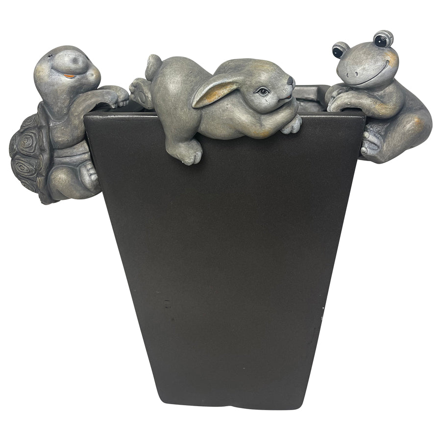 Set 3 Assorted Hanging Pot Sitters 16x11cm