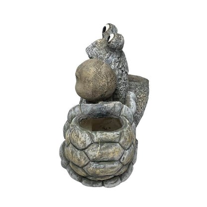 Snail+ Tortoise Planter W  Hole & Plug 38x31cm - Image 4