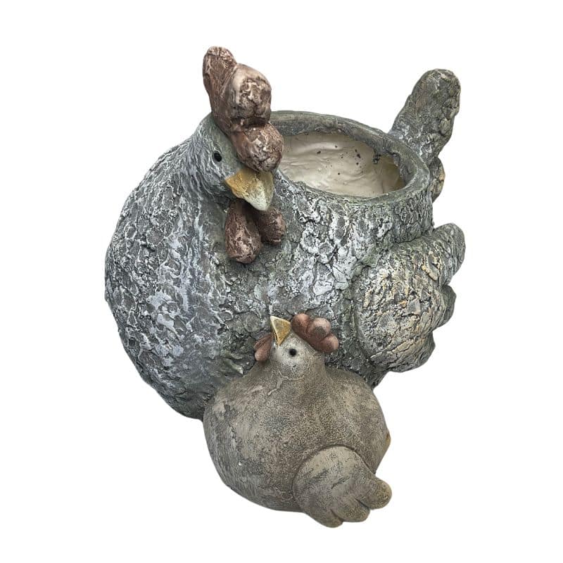 Chook+Baby Planter W  Hole & Plug 33x32cm - Image 3