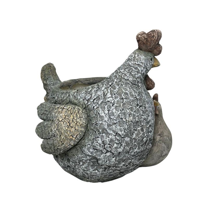 Chook+Baby Planter W  Hole & Plug 33x32cm - Image 4
