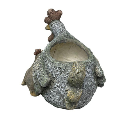 Chook+Baby Planter W  Hole & Plug 33x32cm - Image 2