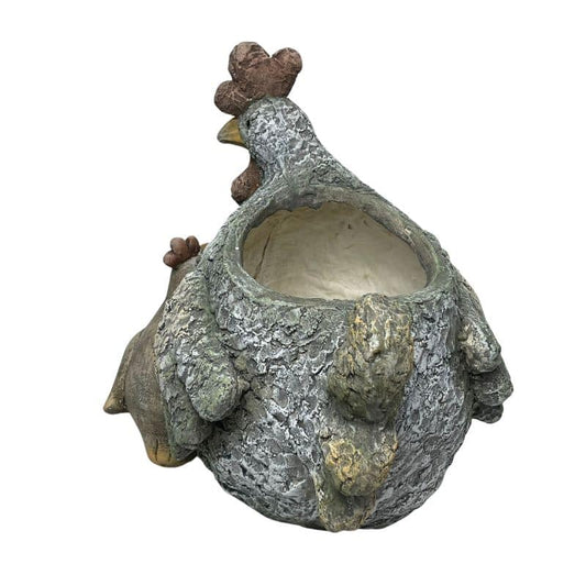 Chook+Baby Planter W  Hole & Plug 33x32cm - Image 2