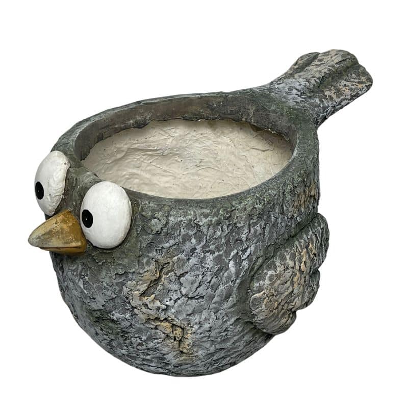 Curious Bird Planter W  Hole & Plug 41x24cm - Image 3