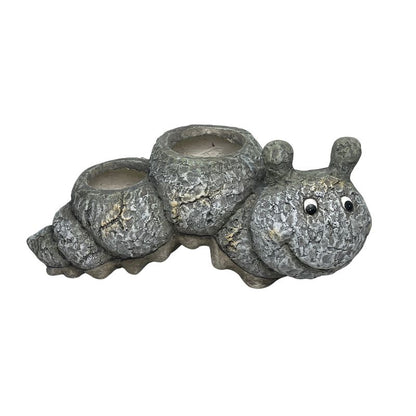 Caterpillar Planter W  Hole & Plug 44x19cm