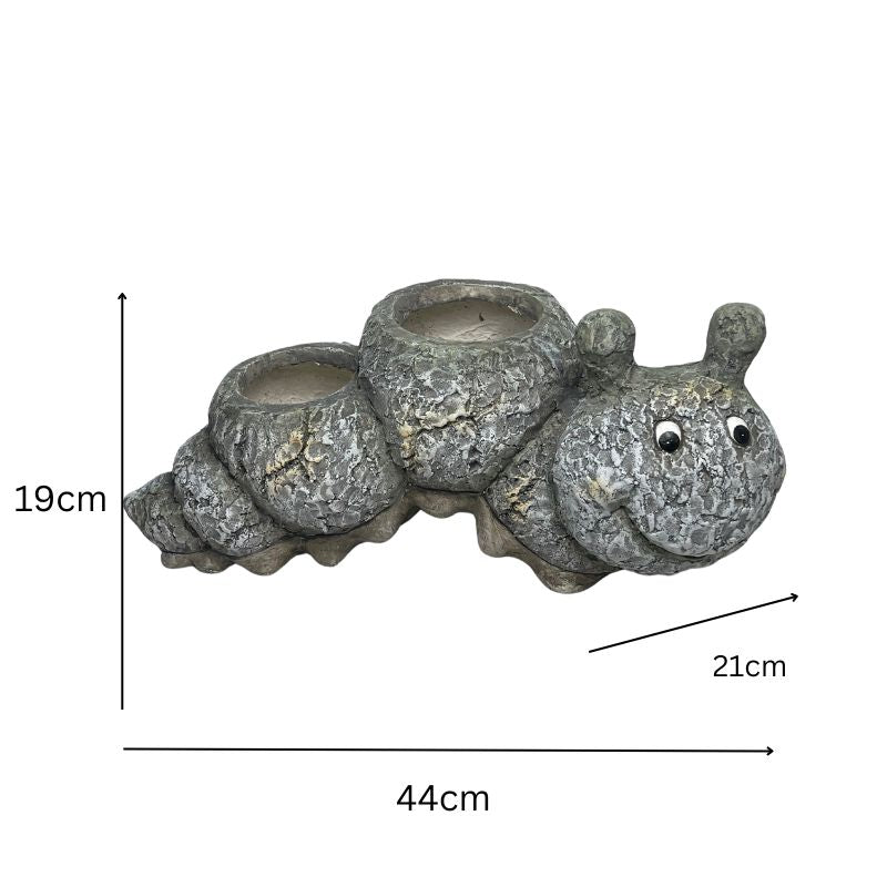 Caterpillar Planter W  Hole & Plug 44x19cm - Image 5