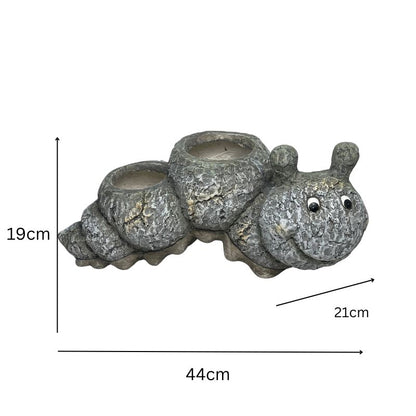 Caterpillar Planter W  Hole & Plug 44x19cm - Image 5