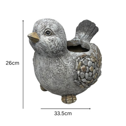 Baby Bird Planter W  Hole & Plug 33x26cm - Image 5