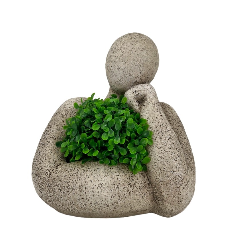 Arty Elegant Pose Planter w Hole + Plug 24cm - Image 4
