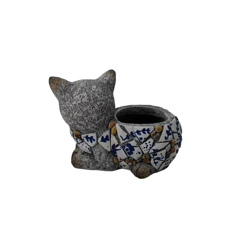 Style Cat Planter w Hole + Plug 31cm - Image 3