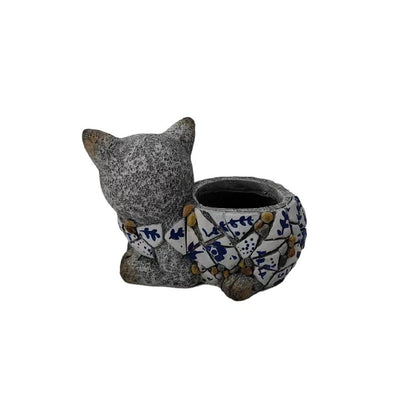 Style Cat Planter w Hole + Plug 31cm - Image 3