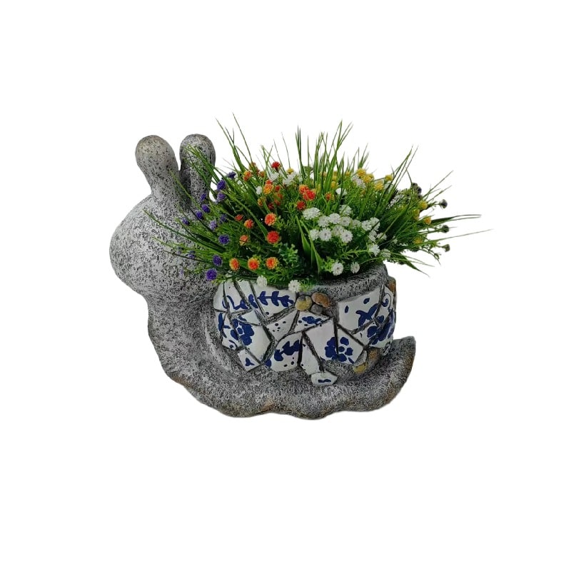 Style Snail Planter w Hole + Plug 33cm - Image 5