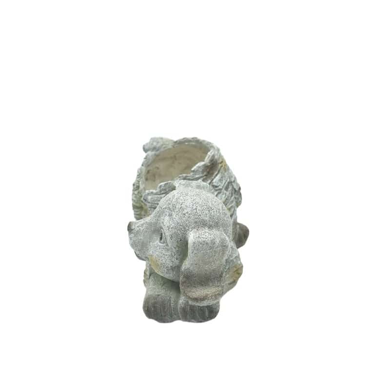 Winking Dog Planter w Hole + Plug 36cm - Image 3