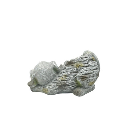Winking Dog Planter w Hole + Plug 36cm - Image 4