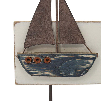 Boat & Anchor 3 Hook Wall Hanging 28x4cm - Image 3