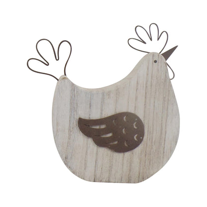 Set 2 Mum & Child French Country Chooks 17cm