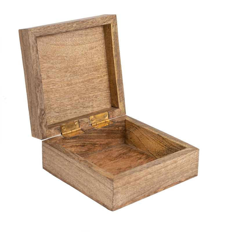 Handcrafted Carved Mandala Box 14cm - Image 2