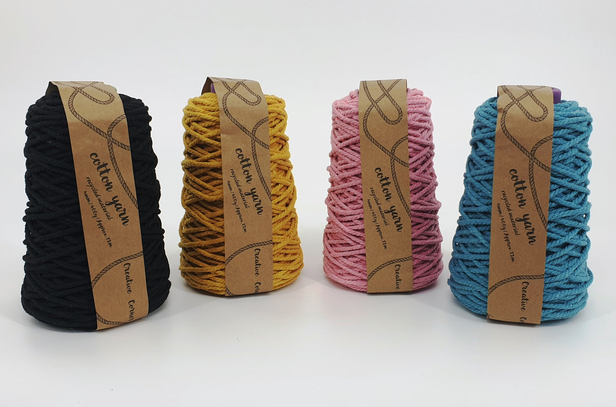 bulk 12 Macrame Cotton Yarn 4mm 400G